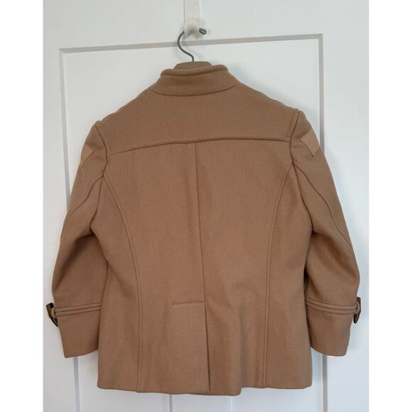 Troy Smith for D Military Double Toggle Coat Tan Caramel SIZE M Wool - Picture 2 of 14
